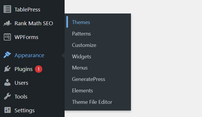 change the theme in wordpress